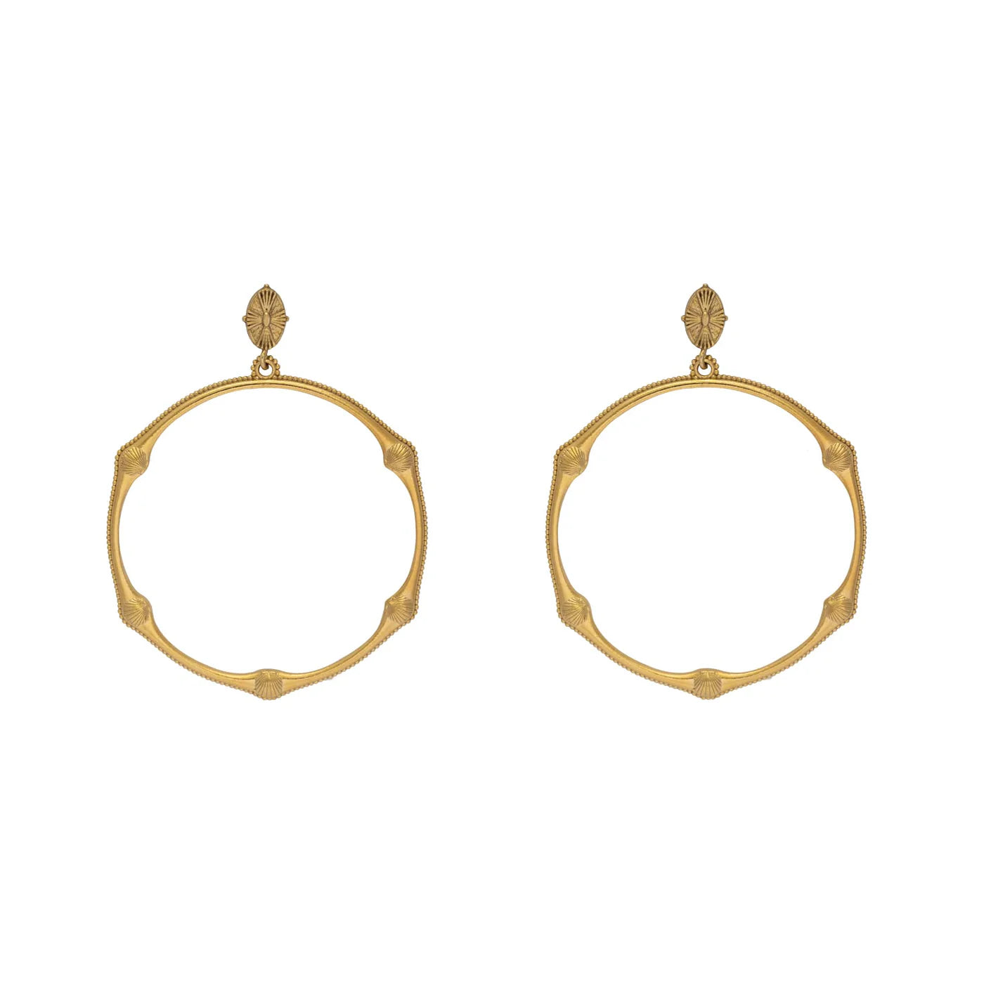 Cabinet | Bamboo Beaded Shell Earrings