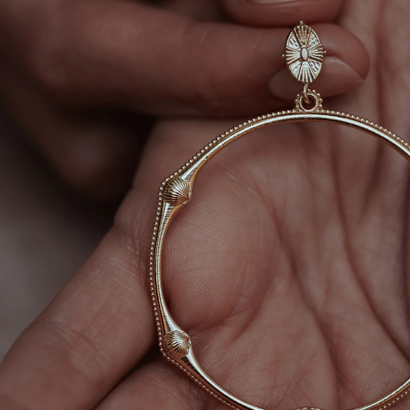 Cabinet | Bamboo Beaded Shell Earrings
