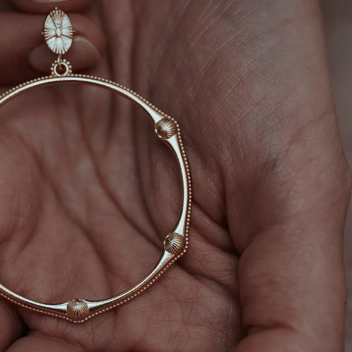 Cabinet | Bamboo Beaded Shell Earrings
