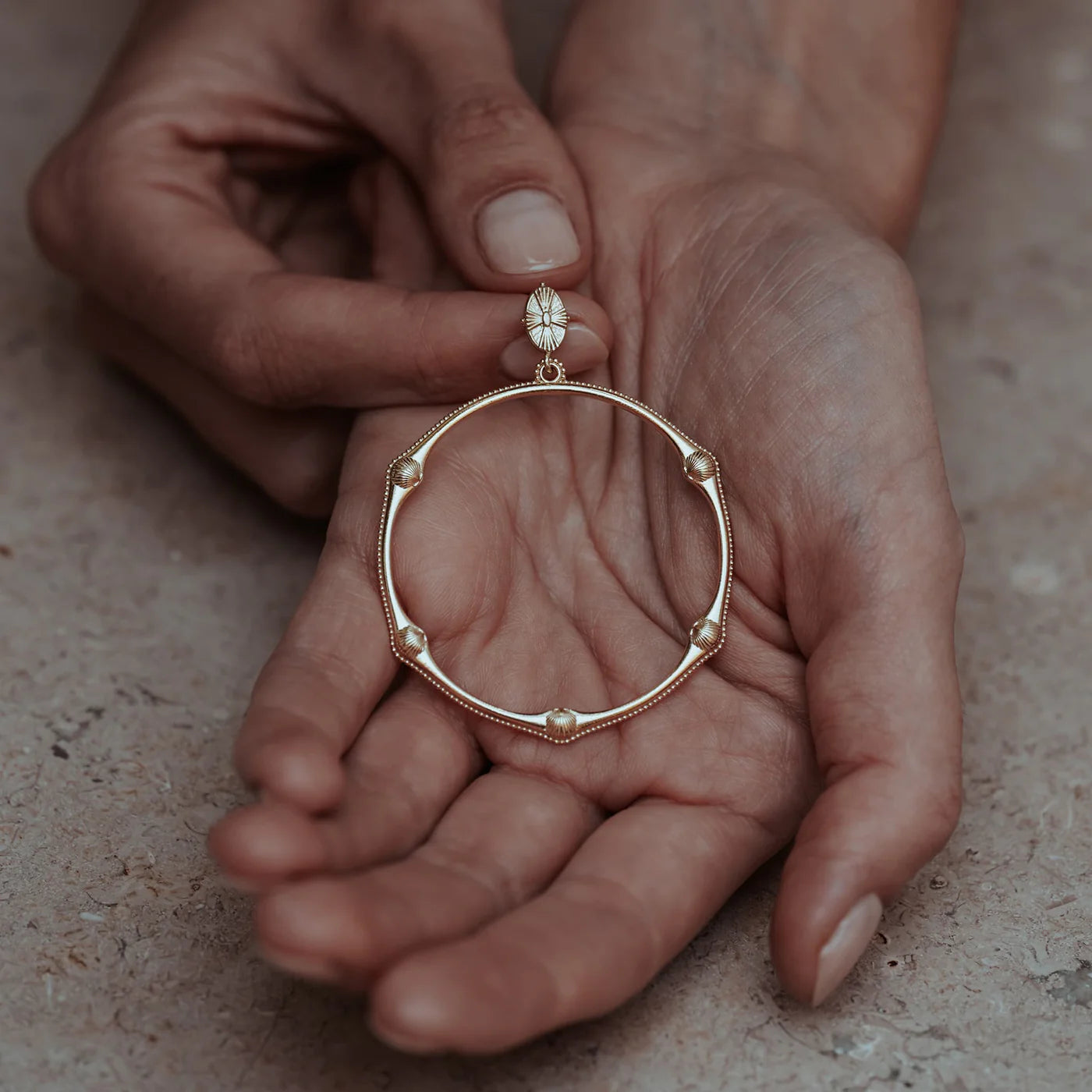 Cabinet | Bamboo Beaded Shell Earrings