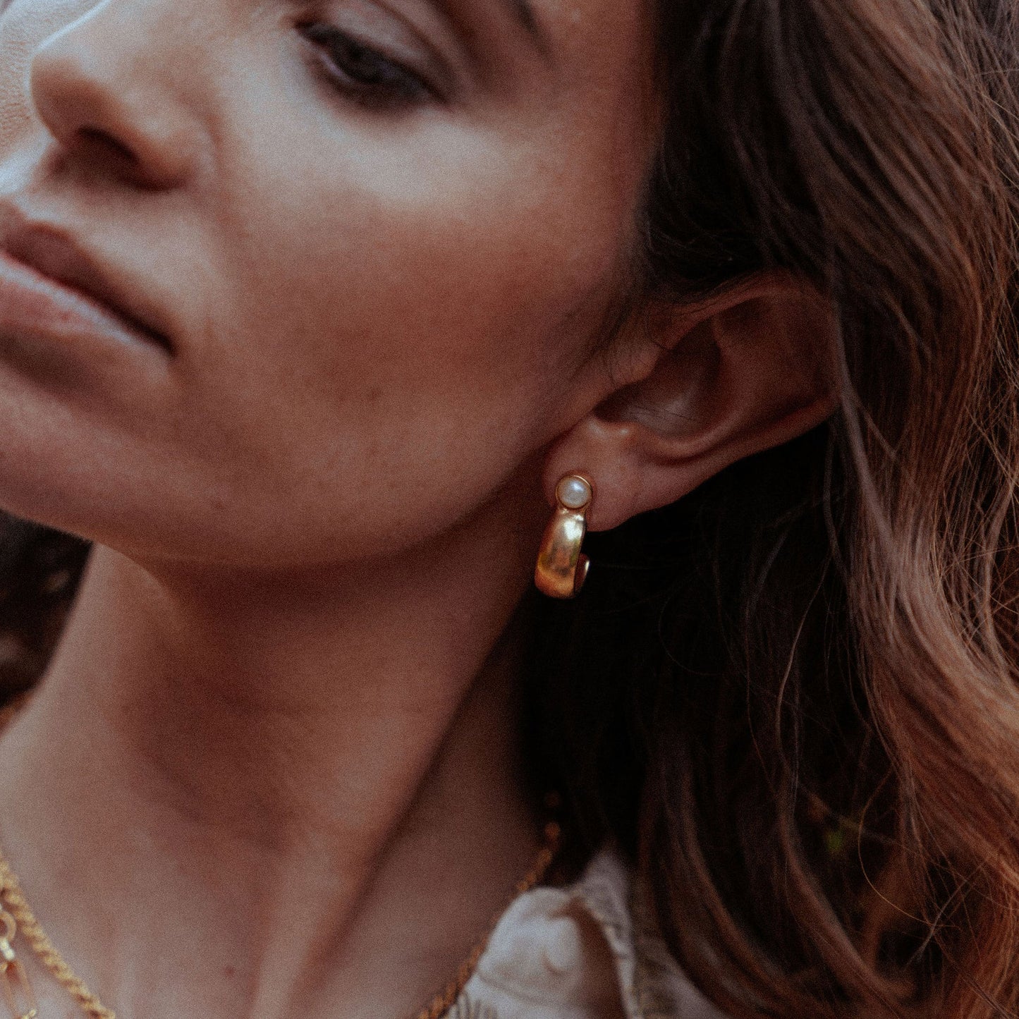 Cabinet | Kawai Hoop Earring Pearl