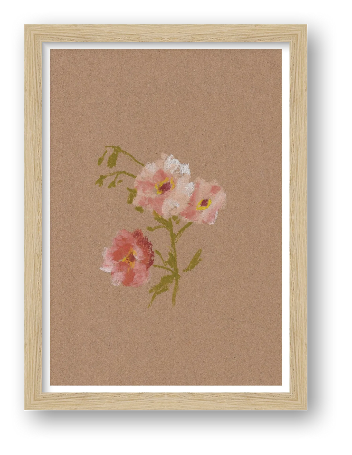 Rose Trio — framed