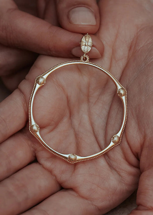 Cabinet | Bamboo Beaded Shell Earrings