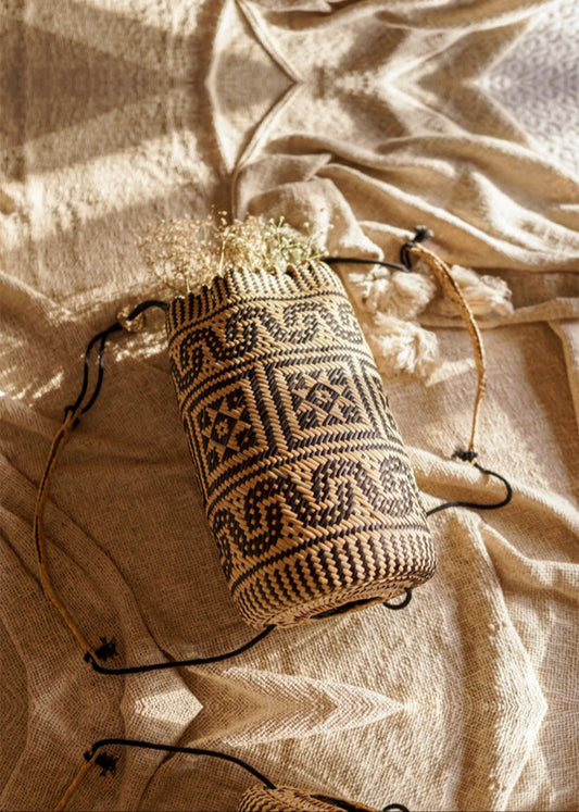 Free.The Brand | Raffia Rucksack